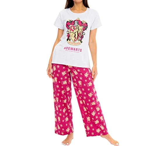 Harry Potter Womens Pyjamas Hogwarts Multicoloured Small
