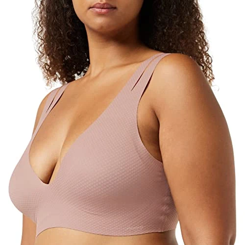 Limitiertes Angebot: Sloggi Damen Zero Feel Flow Bralette, Cacao, M von 39.00 EUR auf 16.80 EUR (Spare 57%)
