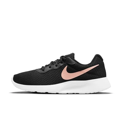 NIKE Tanjun Buty gimnastyczne Kobiety,Black Red Bronze Barely Volt White,40.5 EU