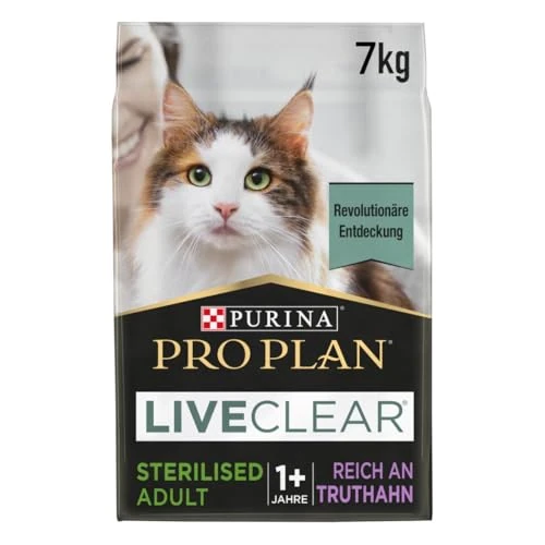 Limited-time offer: Pro Plan PURINA LIVECLEAR Sterilised Dry Cat Food for Sterilised Cats, Rich in Turkey, Pack of 1 (1 x 7 kg) from 84.33 GBP to 84.33 GBP (save 0%)