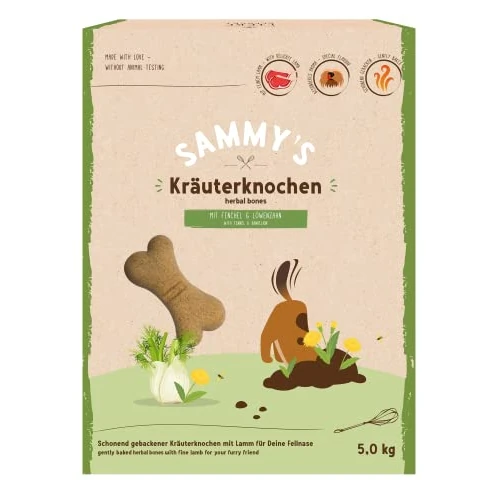 Offre limitee: Sammy´s Os aux Herbes | Friandises pour Chien cuites délicatement | os aux Herbes avec Agneau Fin | 5 kg de 17.49 EUR a 14.89 EUR (economie 15%)