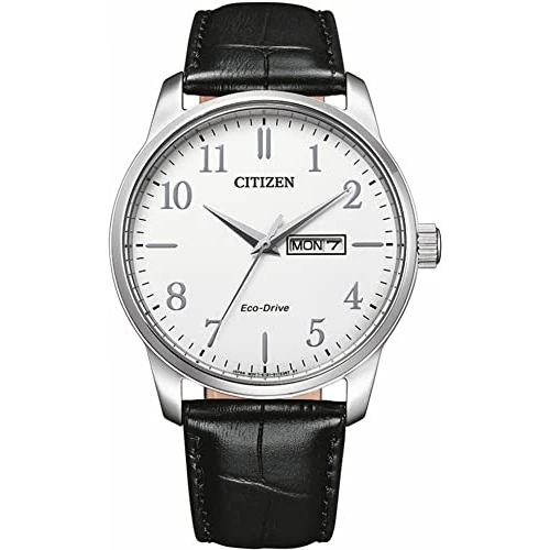Zeitlich begrenztes Angebot: Citizen Herren Analog Quarz Uhr mit Leder Armband BM8550-14AE, Weiß von 149.00 € auf 123.82 € (17% Rabatt)