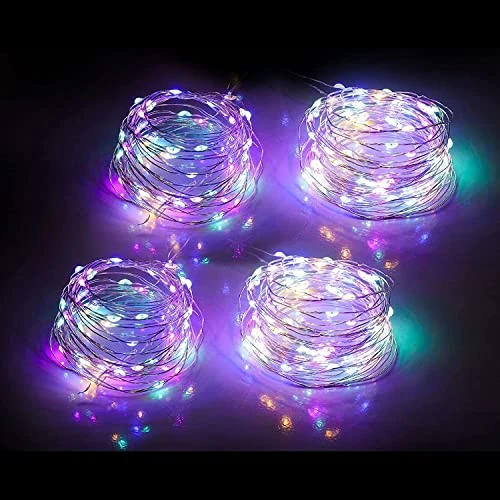 Begrenztes Angebot: Lichterkette Batteriebetrieben 5er Pack, 2M 20 LEDs 3 Modi | 100 LEDs Gesamt | Flexibler Kupferdraht | für Weihnachten, Hochzeit, Party, Deko | Bunt von 6.92 EUR auf 6.92 EUR (Rabatt 0%)
