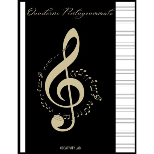 Tijdelijke aanbieding: Quaderno Pentagrammato: 100 pagine per scrivere le tue note in modo semplice e ordinato. Indice personalizzabile, 12 pentagrammi / righi musicali per ... formato A4 (Quaderno di musica - Idea Regalo) van 9.75 € naar 9.75 € (0.00% ko