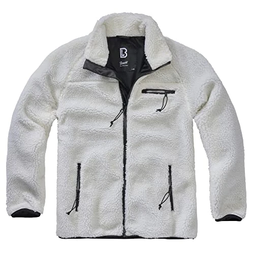 Limitiertes Angebot: Brandit Teddyfleece Jacket, Farbe: white, Größe: 5XL von 53.42 EUR auf 45.42 EUR (Spare 15%)