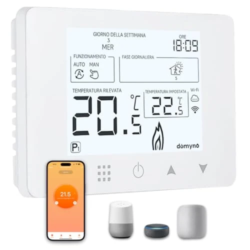 WLAN-Chronothermostat Smart App Alexa Google Thermostat Wand- oder Box 503 Stromversorgung 90-240 Vac