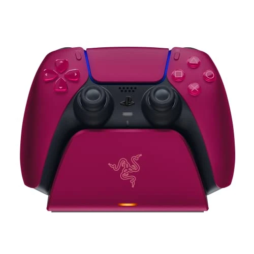 Limited-time offer: Razer Universal Quick Charging Stand - for PlayStation 5 DualSense Controller (Quick Charge, Curved Cradle Design, Powered by USB, One-Handed Navigation) Cosmic Red from 49.99 £ to 18.99 £ (save 62%)
