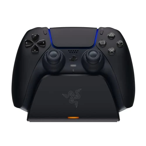 Offerta a tempo: Razer Base di Ricarica Rapida Universale per PS5 - Caricabatterie Rapido per controller PS5 (Ricarica Rapida, Compatibilità Universale, Sistema a Contatto Magnetica) Midnight Black - 45% da 59.99 € a 32.99 €