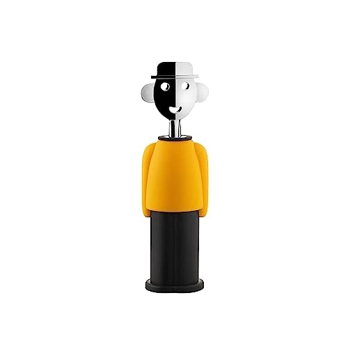 Offerta a tempo: Alessi Alessandro M. AM23 YB Cavatappi di Design, in Resina Termoplastica e Zama Cromata, Giallo e Nero - 40% da 50.00 € a 30.00 €