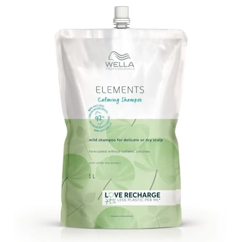 Offre limitee: Wella Professionals ELEMENTS Recharge Shampoing apaisant sans sulfate - Douceur & Brillance - Enrichi en Aloe Vera - Tous Types de Cheveux, 1L de 36.68 EUR a 36.68 EUR (economie 0%)