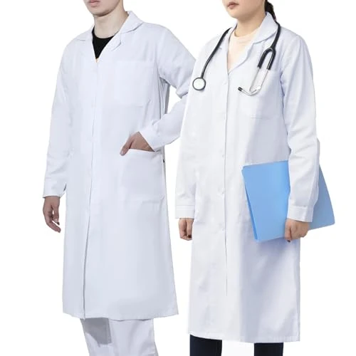 Oferta limitada: WORK IDEA Bata de Laboratorio para Hombre y Mujer, 100% Algodón, Bata Médica, Blanco, S de 29.99 € a 26.99 € (ahorro 10%)