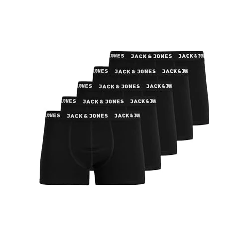 Oferta limitada: Jack & Jones Jachuey Trunks Noos Jnr - Pack de 5 Unidades Calzoncillo, Niños, Negro, 140 de 34.99 € a 19.99 € (ahorro 43%)