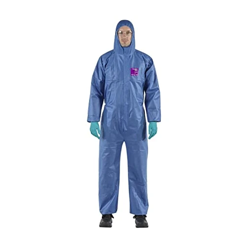 Oferta limitada: Ansell AlphaTec 1500 Model 138, Mono de Trabajo Desechable, Protección Quimica Tipo 5/6, Traje Integral y Impermeable Multiuso, Bricolaje e Mecanica, Hombre Mujer, Azul, Talla M (1 Unidad) de 8.95 € a 8.95 € (ahorro 0.00%)