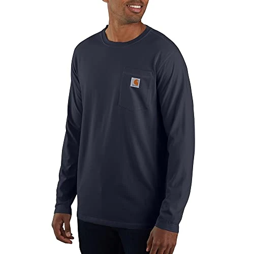 Offerta a tempo: Carhartt Maglietta da Lavoro da Uomo Force Relaxed Fit Midweight con Tasca, Blu Mare, XXL Plus - 0% da 24.10 € a 24.10 €