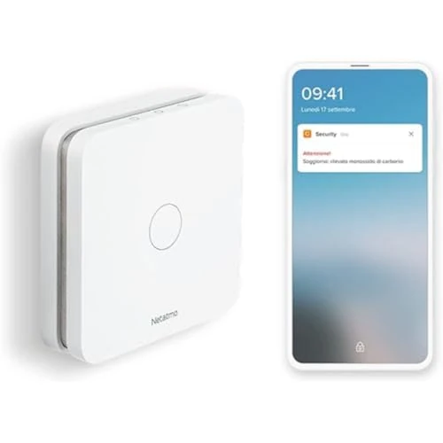 Offerta a tempo: Netatmo - Rilevatore Di Monossido Di Carbonio Intelligente, Wi-Fi, Autonomia Di 10 Anni, Allarme Da 85 Db, Certificazioni En 50291 E Nf, Nco-It, ‎Udibile, Bianco, ‎10 x 2.3 x 10 cm, 390 grammi - 45% da 99.99 € a 54.99 €