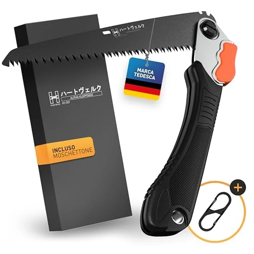 Offre limitée : HARDTWERK Scie d'élagage pliante Alpha avec verrouillage de sécurité (210 mm) - Outil polyvalent pour le jardin de 24.99 € à 24.99 € (0.00% de remise)