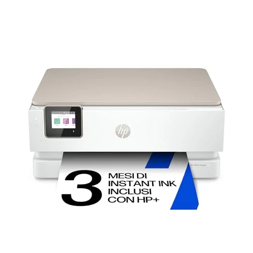 Offerta a tempo: HP Envy Inspire 7220e 242P6B, Stampante Multifunzione a Getto d'Inchiostro A4 a Colori, Fronte/Retro Automatico, 22 ppm, Wi-Fi, Smart, 3 Mesi di Inchiostro Instant Ink Inclusi, Bianca - 55% da 154.90 € a 69.99 €