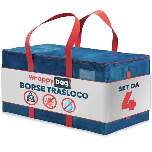Offerta a tempo: Wrappybag Borse Trasloco Resistenti XXL - Borsoni Grandi Set da 4 - 0.00% da 34.99 € a 34.99 €