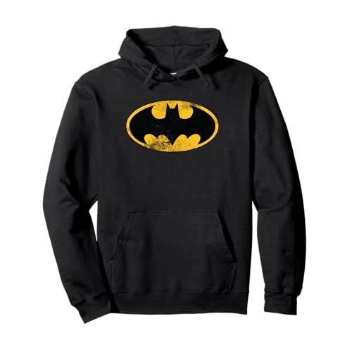 Offerta a tempo: DC Batman Logo classico invecchiato Felpa con Cappuccio - 15% da 39.99 € a 33.99 €