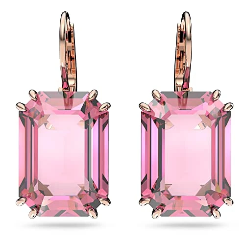 Limited-time offer: Swarovski Millenia Drop Earrings, Pink Octagon Cut Crystals in a Rose Gold Tone Plated Setting, from the Millenia Collection from 99.00 GBP to 89.00 GBP (save 10%)