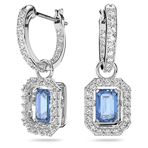 Offre limitée : Swarovski Pendants d'oreilles Millenia, Taille octogonale, Bleues, Métal rhodié de 129.00 € à 85.29 € (34% de remise)