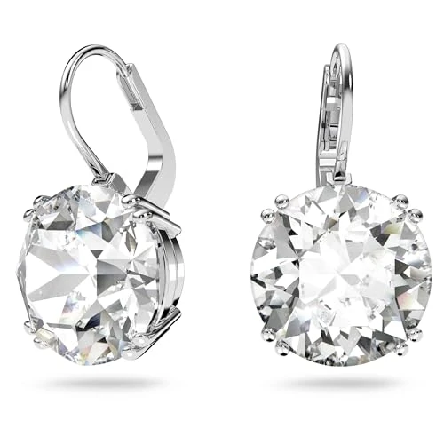 Swarovski Millenia Ohrringe, Rhodinierte Hängeohrringe mit Strahlenden Swarovski Kristallen