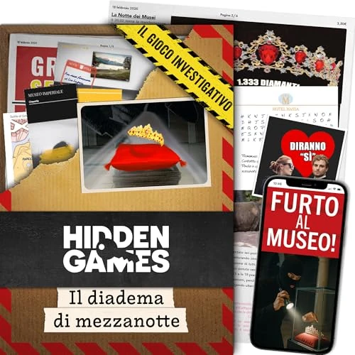 Tijdelijke aanbieding: Hidden Games – Il diadema di Mezzanotte – Italiaanse editie – Detectivespel van 24.90 € naar 24.90 € (0.00% korting)