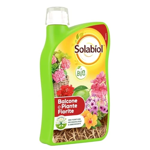 Offerta a tempo: Solabiol Concime Liquido Biologico per Piante Fiorite con Tecnologia Natural Booster Stimola lo Sviluppo Radicale e dei Fiori, 1L - 11% da 12.71 € a 11.33 €