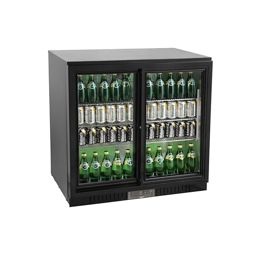 Offerta a tempo: METRO Professional Frigo Vetrina per Bevande con Porta in Vetro, 198 L, acciaio/alluminio/vetro, Refrigerazione Ventilata, con Serratura e Chiave - 29% da 627.69 € a 443.97 €