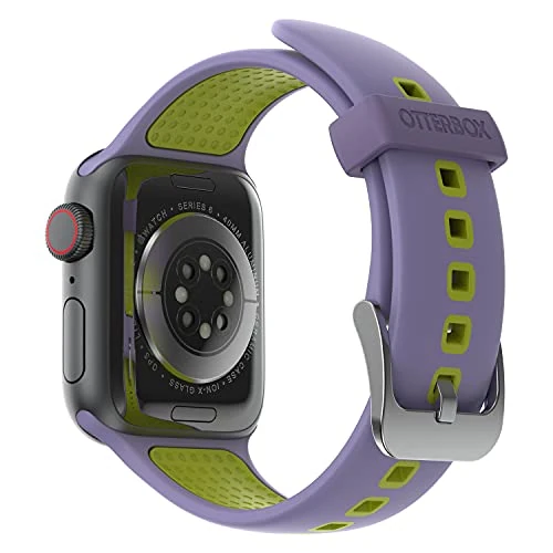 Offerta a tempo: OtterBox All Day Cinturino per Apple Watch 40/41/42mm, morbido al tatto e resistente all'usura, cinturino in Silicone per Apple Watch, Viola/Verde - 62% da 29.99 € a 11.29 €