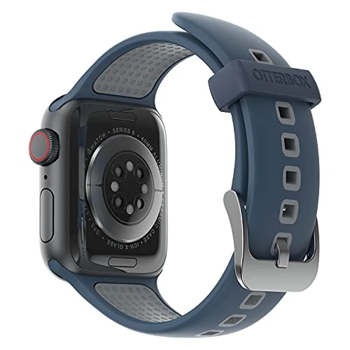 Offerta a tempo: OtterBox All Day Cinturino per Apple Watch 40/41/42mm, morbido al tatto e resistente all'usura, cinturino in Silicone per Apple Watch, Blu/Grigio - 67% da 29.99 € a 9.79 €