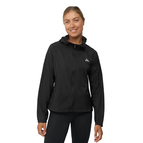 Zeitlich begrenztes Angebot: DANISH ENDURANCE Windbreaker-Jacke mit Kapuze, für Damen, Schwarz, L von 43.95 € auf 33.95 € (23% Rabatt)