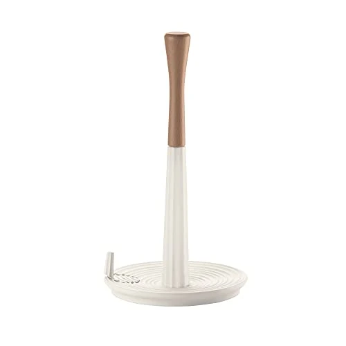 Offerta a tempo: Guzzini - Tierra, Roll&Tear, Portarotolo Universale da Cucina in Plastica Riciclata - Bianco Latte, Ø 17xh 30,4 cm - 180200156 - 0.00% da 22.90 € a 22.90 €