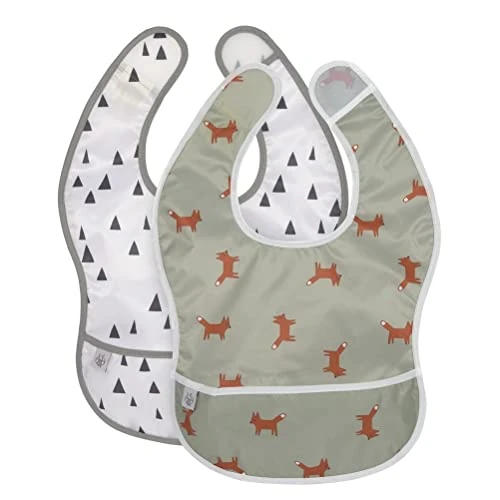 Beperkte aanbieding: LÄSSIG Set van 2 slabbetjes met waterbescherming/EVA Bib Little Forest Fox van 11.49 EUR naar 11.49 EUR (besparing 0%)