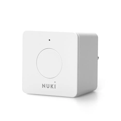 Nuki Bridge, la passerelle Wifi, serrure électrique, verrouiller la serrure connectée à distance, l’extension de Nuki Smart Lock, Amazon Alexa, Apple Homekit, Google Home, Blanc