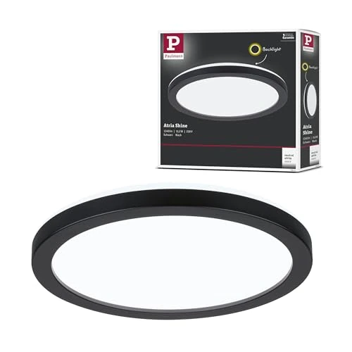 Limited offer: Paulmann 71011 LED Panel Atria Shine 190mm Round incl. 1x11,2 W White Daylight Black Plastic Light Panel Ceiling Panel 4000 K from 21.17 EUR to 21.17 EUR (save 0%)