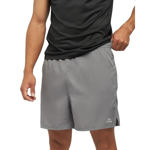 Limited-time offer: DANISH ENDURANCE Gym Shorts Men, Quick Dry Running Shorts Men, Breathable with Zip Pockets, Lightweight, Grey, S from 24.95 GBP to 24.95 GBP (save 0%)