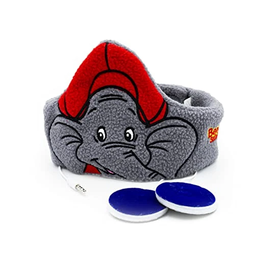 Offerta a tempo: Technaxx Benjamin Blümchen Cuffie ad archetto, Maschera per dormire per bambini con Benjamin l'eroe dei cartoni animati - Morbido pile, Limitazione del volume, Ideale per i viaggi (Grigio) - 50% da 11.04 € a 5.49 €