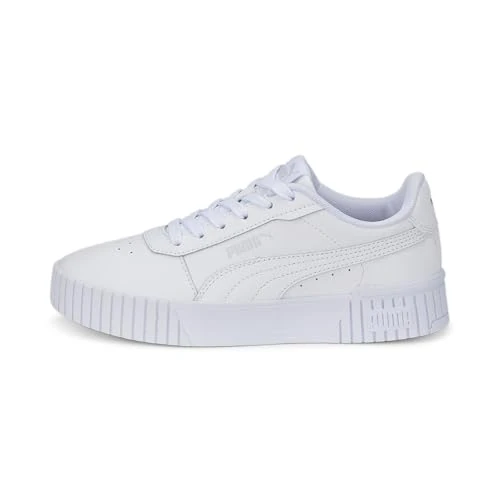Zeitlich begrenztes Angebot: PUMA Mädchen Carina 2.0 Jr Sneaker, Puma White Puma White Puma Silver, 36 EU von 34.95 € auf 34.95 € (0.00% Rabatt)