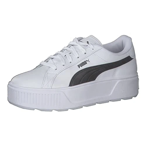 Offerta a tempo: PUMA Women Karmen L Scarpe da ginnastica, Puma White Puma Black, 39 EU - 36% da 74.95 € a 47.99 €