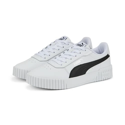 Limited-time offer: Puma Women's Carina 2.0 Sneaker, Puma White Puma Black Puma Silver, 6 UK from 52.00 GBP to 39.74 GBP (save 24%)