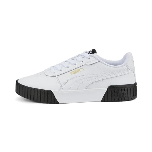 Oferta limitada: PUMA Carina 2.0, Zapatillas Mujer, Puma White Puma White Puma Team Gold Puma Black, 38.5 EU de 48.00 € a 25.29 € (ahorro 47.31%)