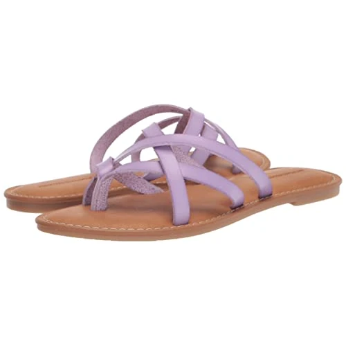 Amazon Essentials Claquettes Plates à Lanières Femme, Lavande, 43 EU