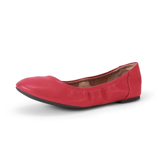 Offerta a tempo: Amazon Essentials Ballerine Slip-on Donna, Rosso Papavero Brillante, 43 EU Larga - 0.00% da 23.99 € a 23.99 €