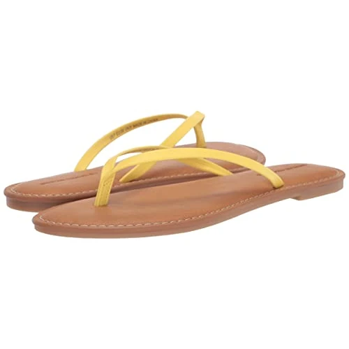 Offerta a tempo: Amazon Essentials Sandali Infradito Donna, Giallo Brillante, 39.5 EU Larga - 0.00% da 14.93 € a 14.93 €