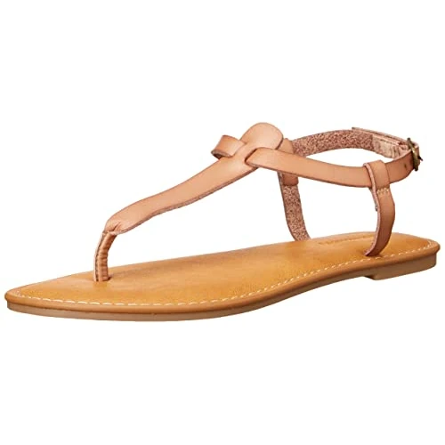 Oferta limitada: Amazon Essentials Sandalias Informales de Dedo con Tira en el Tobillo Mujer, Camel, 39.5 EU Ancho de 19.70 € a 19.70 € (ahorro 0.00%)