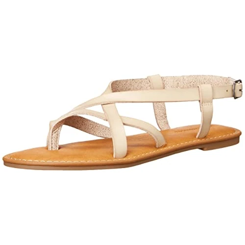 Amazon Essentials Sandalias de Tiras Mujer, Gris Topo, 42 EU Ancho