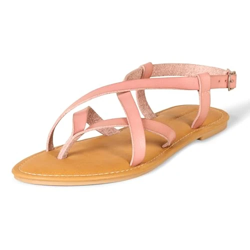 Zeitlich begrenztes Angebot: Amazon Essentials Damen Freizeitsandale mit Riemchen, Staubrosé, 42 EU von 22.41 € auf 22.41 € (0.00% Rabatt)