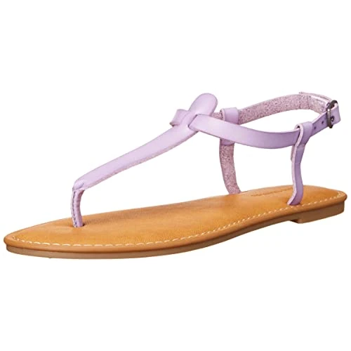 Amazon Essentials Sandalo Infradito Casual con Cinturino Alla Caviglia Donna, Lavanda, 46 EU