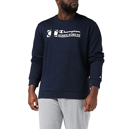 Champion Men's Graphic Shop Authentic hoodie, Blu Marino, L